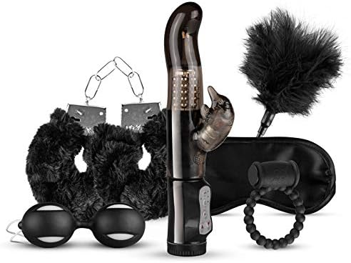 LoveBoxxx Sex Box for Couples, The Best Sex Toy Box That is Suitable for Beginners and a Perfect Gift for Your Partner, 6-Piece (Black Edition)