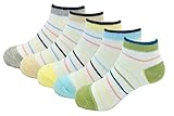 CHUNG Little Boys Thin Half-Mesh Low Cut Socks Summer No Show 5 Pack 1-8Y