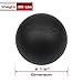 Massage Lacrosse Ball for Myofascial Release, Trigger Point Therapy, Muscle Knots, and Yoga Therapy, Lacrosse Roller - Soft (Black)
