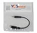 YCS Basics 6 Inch 2.5mm 4 Conductor Male to 3.5mm Female 4 Conductor Cable For TRRS Devices Only Will Not Work With 2.5mm TRS Home/Office Phones