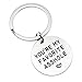 MS.CLOVER You're My Favorite Asshole Funny Key Chain, Stainless Steel - Funny Valentine Gift for Boyfriend Husband (ke'ychain01)