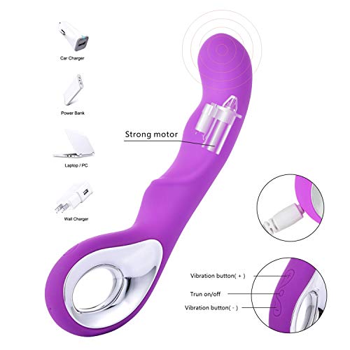 image for LISBOLI Rechargeable G-Point Vibrator, Dildo Vibrator, with 10 Strong 