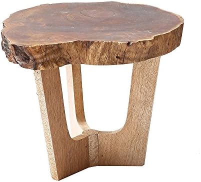 Indoor Multi-Function Accent Table Study Computer Home Office Desk Bedroom Living Room Modern Style End Table Sofa Side Table Coffee Table Wooden Base