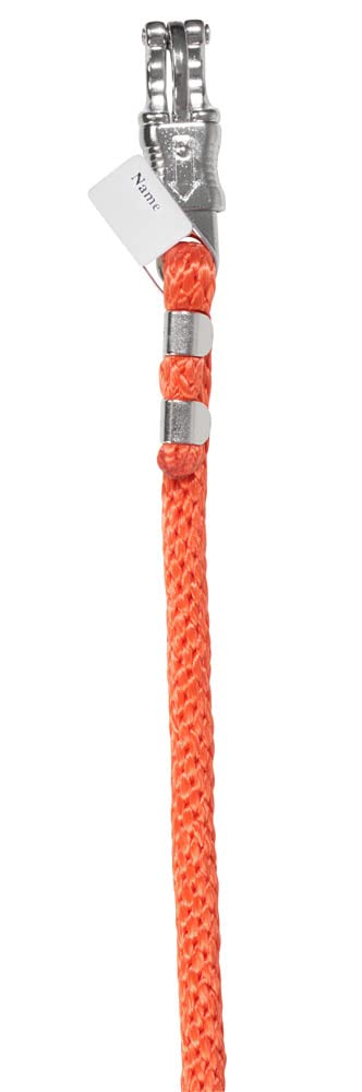 PFIFF Lead Rope with Name Tag Orange