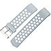 For Fitbit Charge 2 HR, Band with Breathable Holes, Gray and White, Small