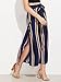 SweatyRocks Women's Striped High Waisted Lounge Wide Leg Palazzo Pants Capris