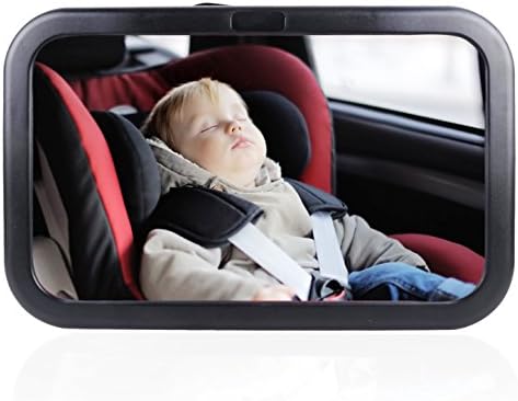 Baby Car Mirror, AutoEC Back Seat Mirror, Rear Facing Baby View Mirror for Child Safety Car Seat