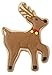 Wilton 4-Piece Christmas Reindeer Metal Cookie Cutter Set, Small