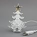 USB Christmas tree Mini Christmas Tree Small christmas tree Colorful christmas tree Mini 7 Colors Fiber Optic Seasonal Decorative Christmas Tree(Color Changing) (Plastic)