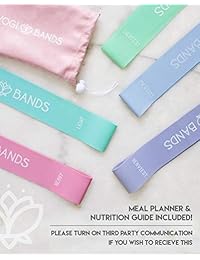 XNM Creations - Bandas de yogi para ejercicios de fitness (5 unidades), color pastel