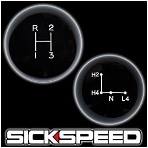 Black Ol' Skool Shift Knob/Transfer Case Set For Manual Fj 40/45/55 Gear Shifter