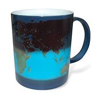 Thumbs Up UK Col Ceramic Day and Night Heat Sensitive Color Changing Mug, Blue/White