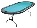 Fat Cat Folding Poker Game Table with Cushioned Rail