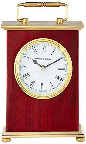 image for Howard Miller Rosewood Bracket Table Clock 613-528 – High Gloss Rose