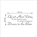Wall Sticker IEason Clearance Sale! Life Isn't About Waiting Wall Stickers Quote Dancing in rain Wall Decal Words ... (A)