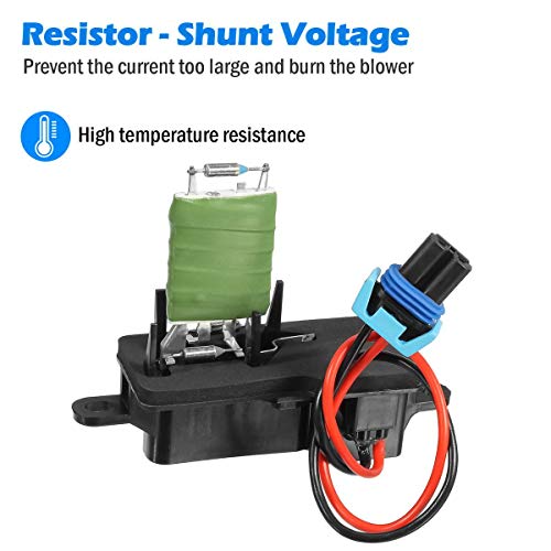 PartsSquare Heater Core Blower Motor Resistor 3A1041 RU546 89018770 Replacement for CHEVROLET C4500 C5500 C6500 C7500 KODIAK,GMC C4500 C5500 C6500 C7500 TOPKICK 2003-2009