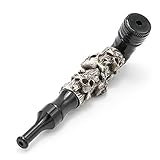 Aluminum Alloy Filter Pipe, Portable Pipe, Gift for Father, Husband (Black)