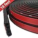 Weather Stripping Door/Window Seal Strip 18 Feet, Self-Adhesive Backing Seals Medium Gap (from 5/32 inch to 9/32 inch), Easy Cut to Size