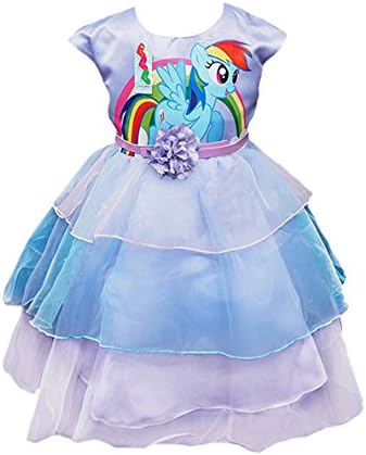 Sidney Little Girl's My Little Pony Cake Birthday Party Dress (3/4y, Purple)