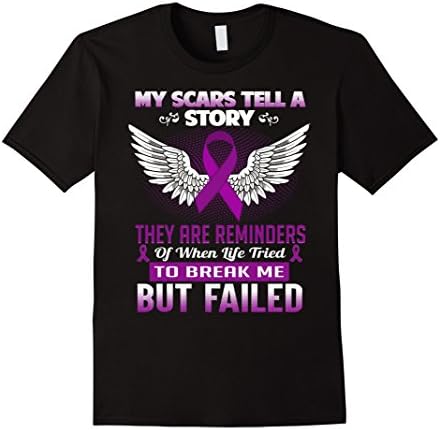 Men's My scars tell a story - Epilepsy Awareness Shirt 2XL Black