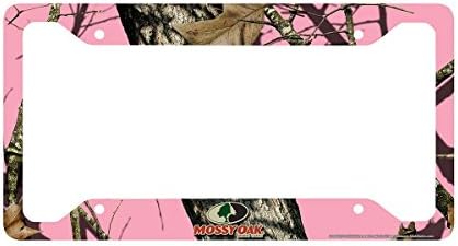 Airstrike Pink Camo License Plate Frame, Mossy Oak Car Tag Frame, Camo License Plate Holder, Mossy Oak License Plate…