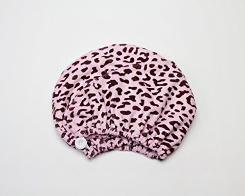 Diva Darling, Easy to Use &amp; Super Absorbent Microfiber Hair Turban, Leopard
