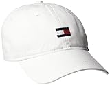 Tommy Hilfiger Men's Ardin Dad Baseball Cap, Classic White, One Size