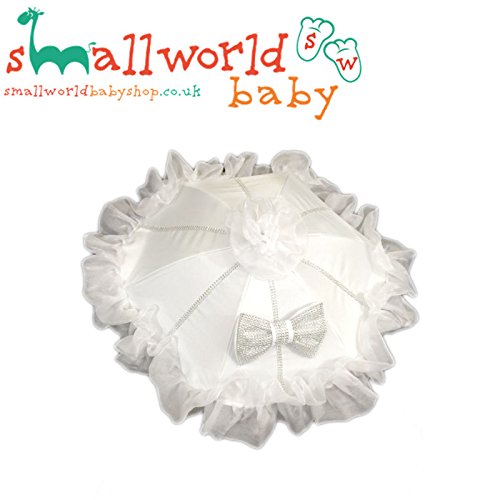 white pram parasol
