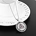 HZMAN Masonic Triangle All Seeing Eyes Necklace for Men, Stainless Steel Eye of Providence Pendant (Red CZ)