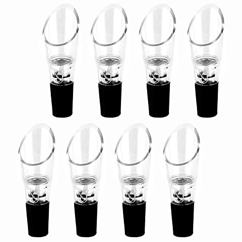 8 Pack Wine Aerator Pourer by Sanpink, Premium Aerating Decanter Spout - Thumbnail 6