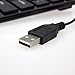 Boxcave 78 Key Wired USB Mini Slim Keyboard for PC, Notebook, Laptop, Netbook, Windows 8 7 XP Vista (Black,w/cable)