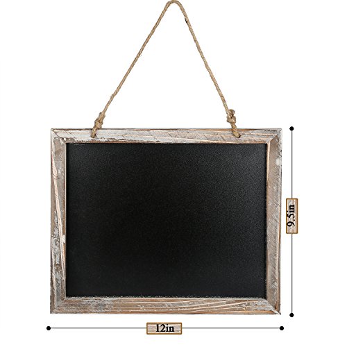 Cade Vintage Framed Kitchen Chalkboard - Decorative Chalk Board for Rustic Wedding Signs, Kitchen Pantry & Wall Decor (3packs, 9.5*12in)