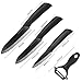 Ceramic Knife Set, Kitchen Knife with Sheath Covers, Very Sharp Kitchen Knife Set, 6