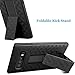 Fingic for Galaxy S10 Case, Samsung S10 Belt Clip Holster Case Slim Shell Case Combo Cover with Kickstand Swivel Belt Clip Holster Full Body Protective Case for Samsung Galaxy S10 6.1 inch - Black