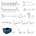 90PCS Pegboard Hooks Assortment with Peg Board Bins Peg Locks Accessories for Garage Kitchen Workshop Organizing Tools