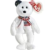 America 911 Memorial White Teddy Bear - Ty Beanie Babies