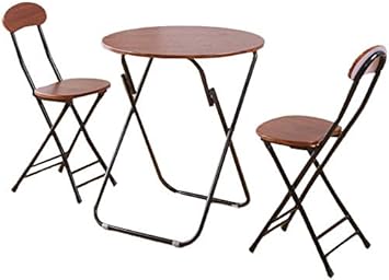 round folding table and chairs set