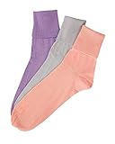 Buster Brown Women's 100% Cotton Socks, Assorted 3, 10, 6-pk