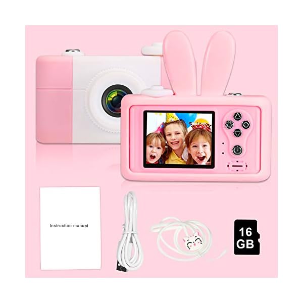 Openuye Digitale Kamera für Kinder 8.0 MP Kinder Kamera 1080p Videokamera Kinderkamera 2.4 Zoll LCD Display Kinder… – Bild 8