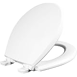 Mayfair 847SLOW 000 Kendall Slow-Close, Removable Enameled Wood Toilet Seat That Will Never Loosen, 1 Pack - ROUND - Premium
