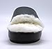 Alice Women Winter Plush Outdoor Slippers Mules And Clogs Warm Indoor Comfortable Anti-slip Floor House Slippers (S, Black)
