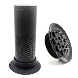 INNERNEED For Amazon Echo Speaker Silicone Protection Stand, 12pcs Suction Cups, Adsorption & Fixity Base Holder Dock (Black)
