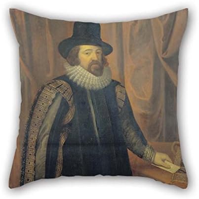 Pillowcase Of Oil Painting Morris, William BrightUnknown Artist - Francis Bacon, Viscount St. Alban For Chair Sofa Teens Girls Home Father Deck Chair 16 X 16 Inches / 40 By 40 Cm(twin Sides)