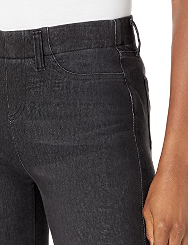 AMAZON ESSENTIALS WOMEN’S PULL-ON KNIT JEGGING (AVAILABLE IN PLUS SIZE), WASHED GREY, LARGE SHORT