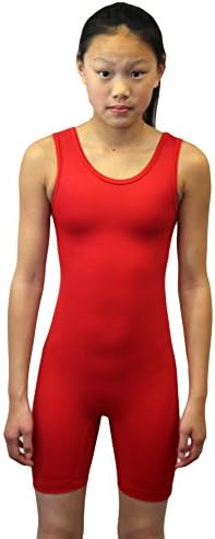 Ultrastar Womens Performance Modified Wrestling Singlet Unitard-UWMS01 - Red - XX-Large
