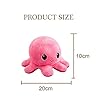 LENDOO Reversible Octopus Double-Sided Flip Soft Toys, Octopus Plush Cute Mini Octopus Stuffed Animals Doll Creative Toy Gifts for Kids/Girls&Boys/Friends (PINK+LIGHTGREEN)