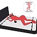 Sex Bondage for Couples with 2 Bed Straps 4 Wrists Ankle Cuffs, PALOQUETH BDSM Toy Bedroom Restraints for Sex with Blindfold Feather Tickler