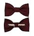 Toddler Boy 3T 4T Burgundy Red Clip On Cotton Bow Tie Bowtie by amy2004marie