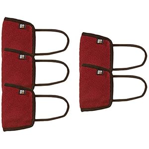 CAZIBE Men’s Cotton Anti-Microbial Unisex Face Mask (149_Red_One Size)