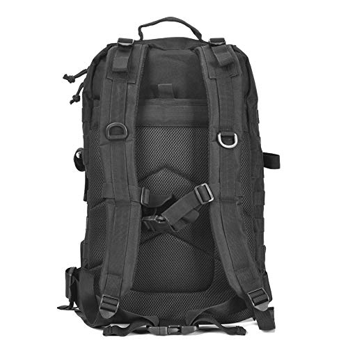 AXEN Military Tactical Backpack, Large 3 Day Assault Pack, Army Molle Bug Out System, with 2L Hydration Water Bladder(Black) - Thumbnail 2